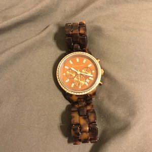 Michael Kors Tortoise Shell Brown Watch